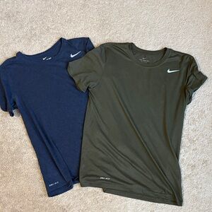 Nike Men’s Dri -FIT T-Shirts - Blue and Green. Size small